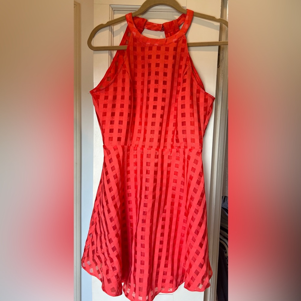 Lovers + Friends Vibrant Orange Dress